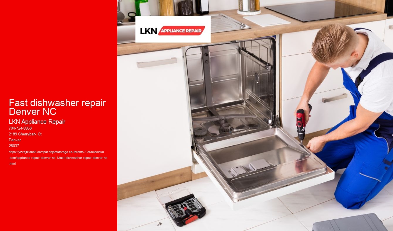 Fast dishwasher repair Denver NC