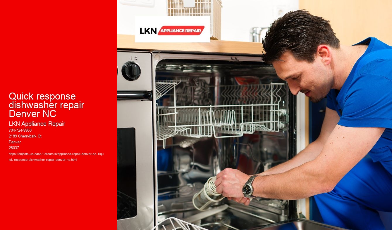 Quick response dishwasher repair Denver NC