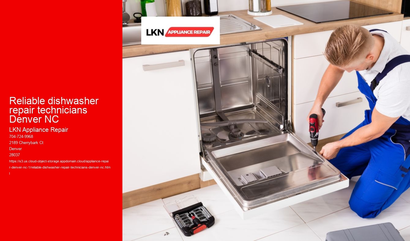 Reliable dishwasher repair technicians Denver NC